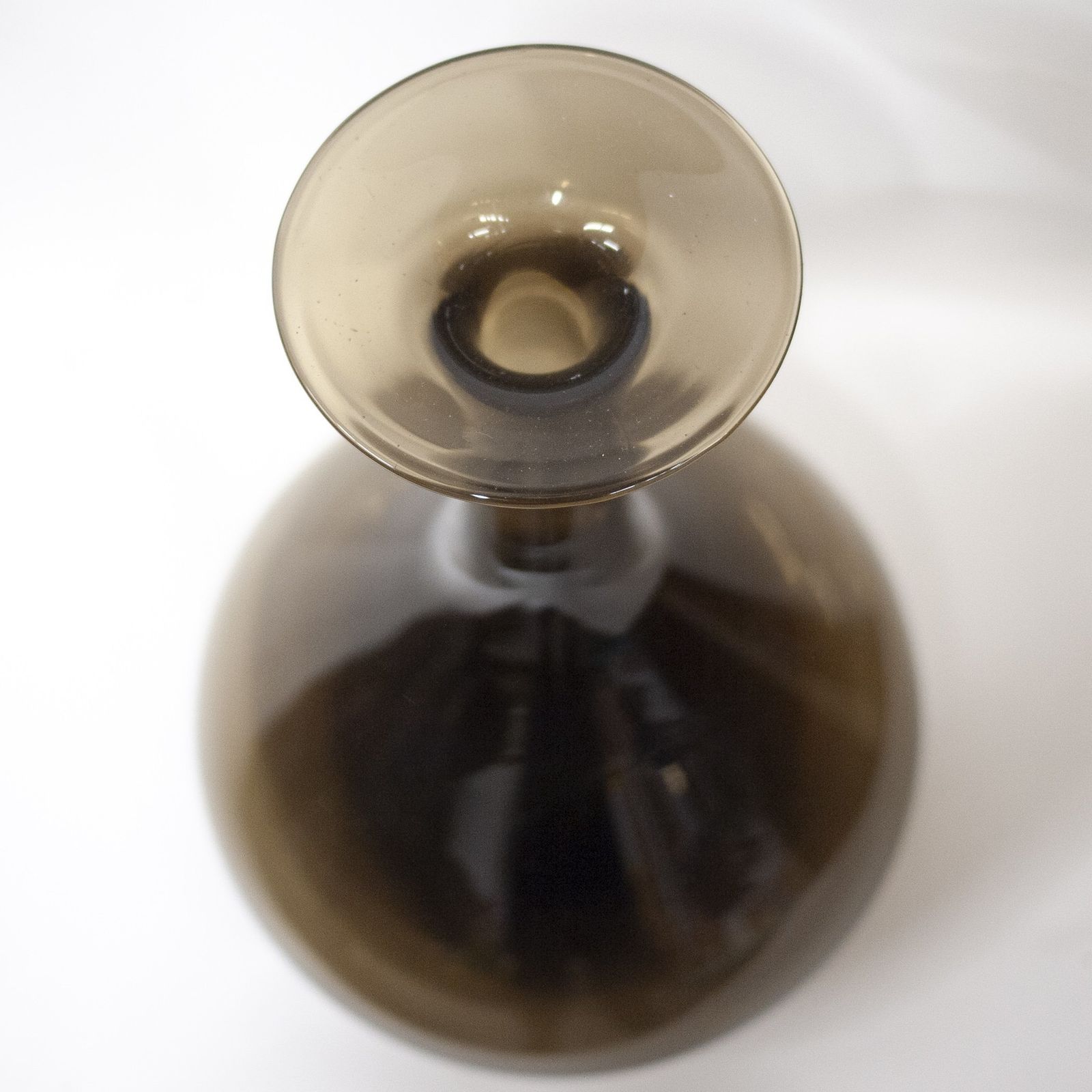 Vintage Brown Glass Vase, 1960s photo 95.0