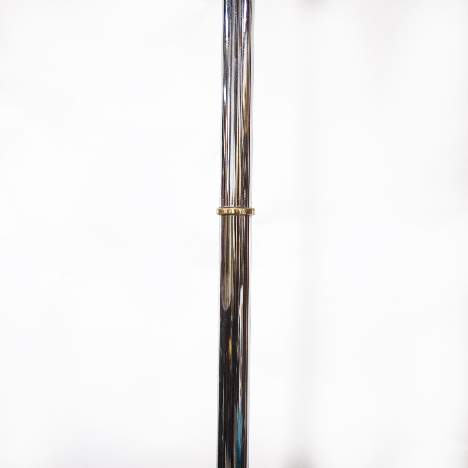 Chromed Metal And Brass Ministerial Floor Lamp From Drummond, 1970s photo buy