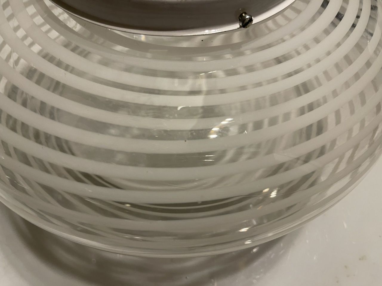 Italian Murano Glass Ceiling Lights Set Of 2 By Venini photo vintage