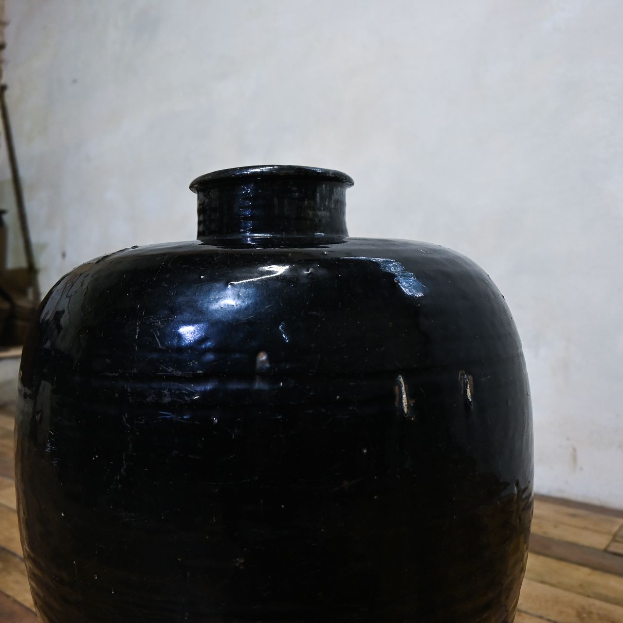 photo for sale A Large 19th Century Chinese Ceramic Rice Wine Jar   Shanxi