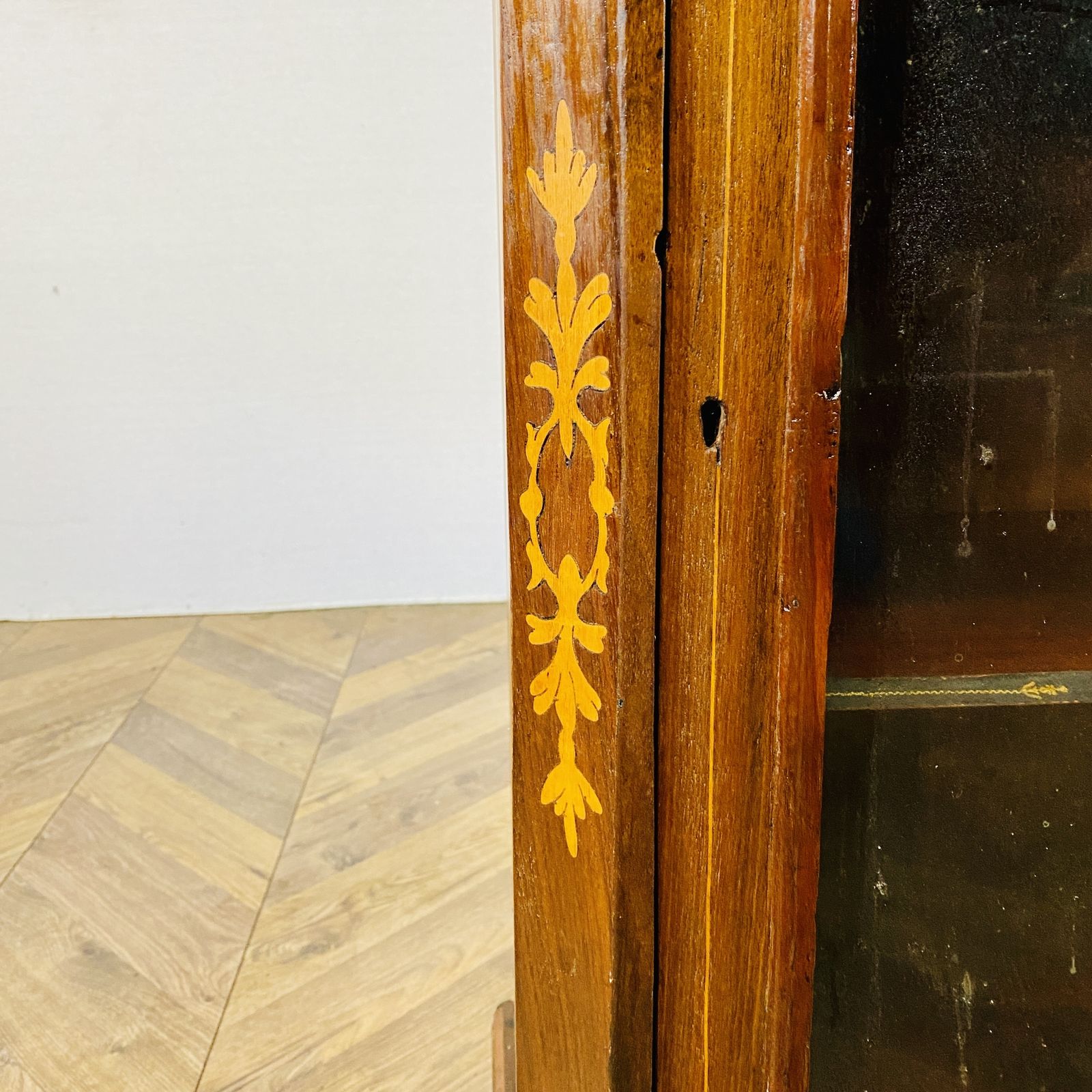 photo for sale Antique Music Cabinet, Inlaid On Castors, Circa 1900s