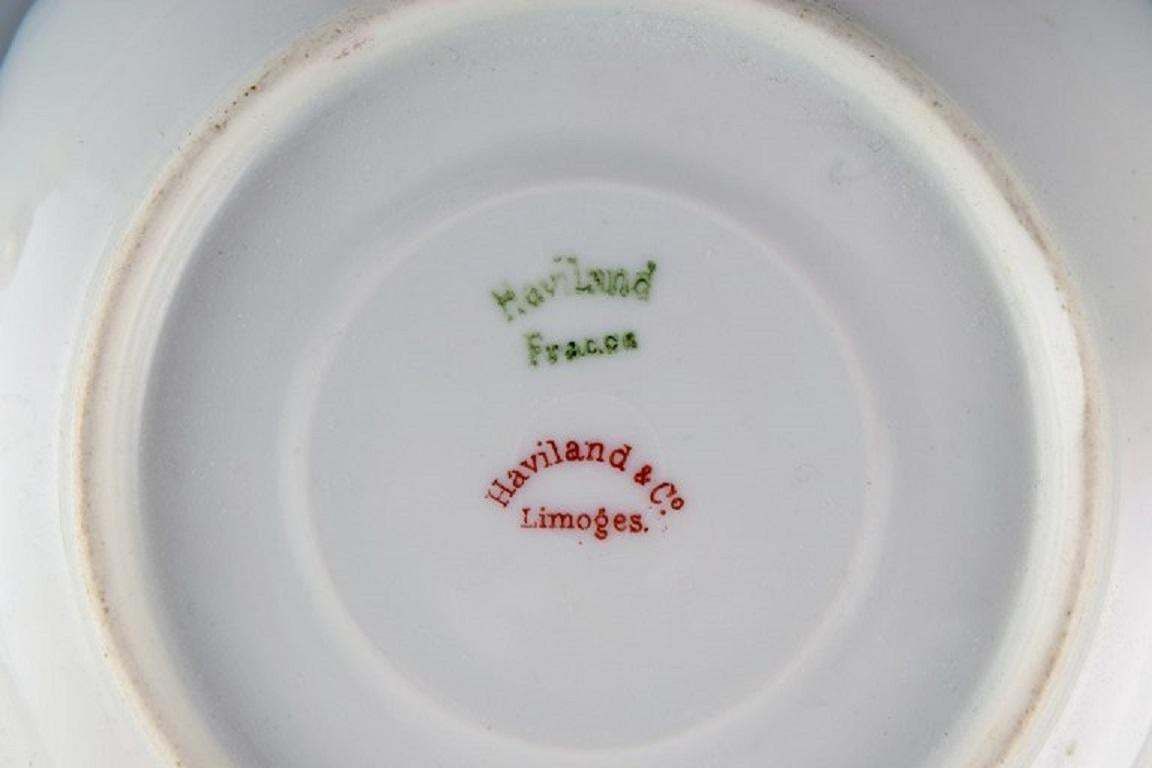 Limoges, France, 10 Mocha Cups With Saucers In Hand Painted Porcelain photo 505.0