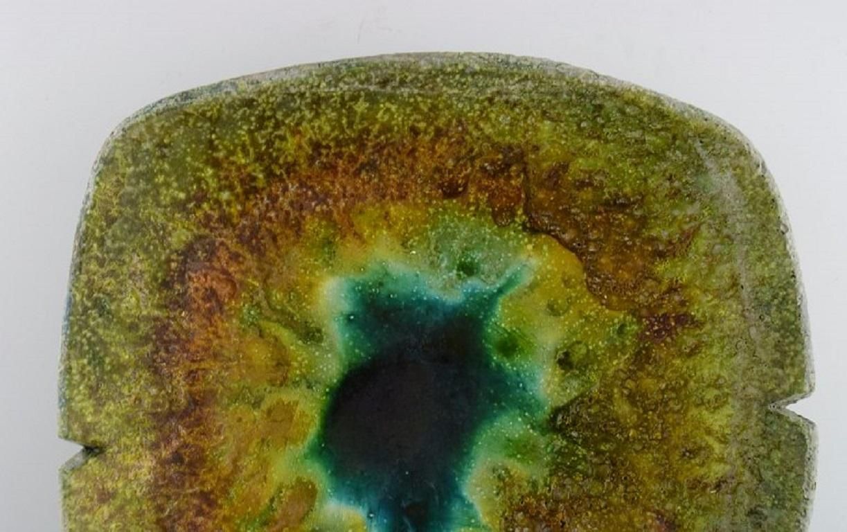 Marcello Fantoni 'B.1915', Italy, Unique Bowl In Glazed Ceramics, 1960s photo for sale