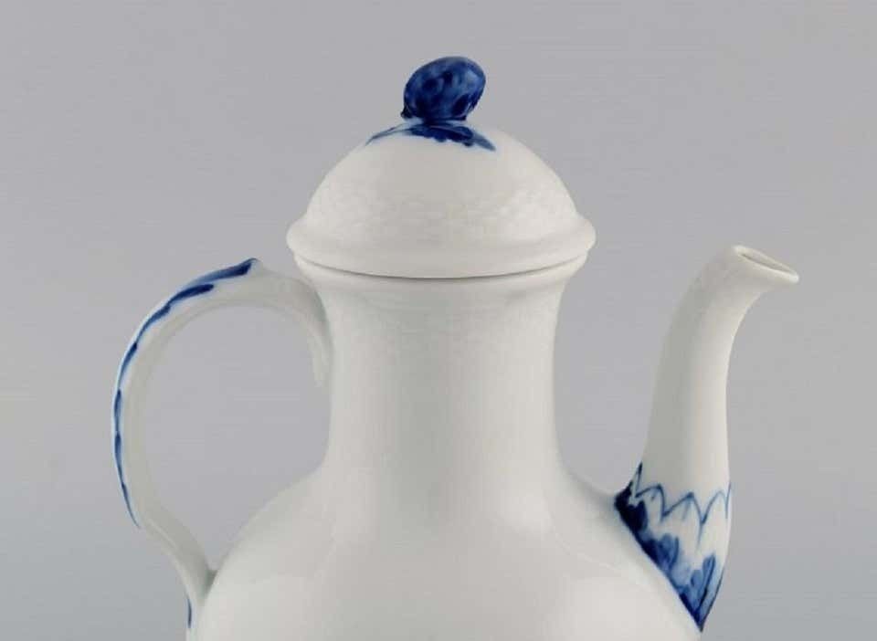 Royal Copenhagen Blue Flower Braided Coffee Pot, 1960's photo 217.0