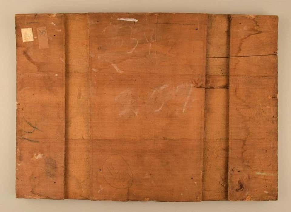 émile François Jacques Compard, Oil On Woodwork, Abstract Composition photo 812.0