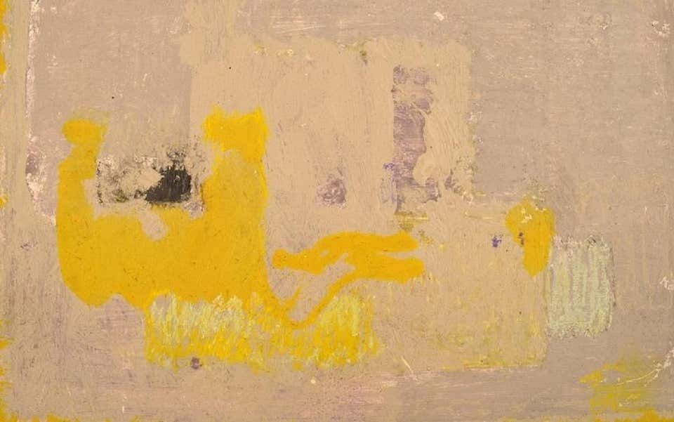 Unknown European Artist, Oil On Board, Abstract Composition, Late 20th C photo for sale