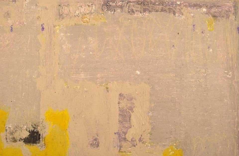 Unknown European Artist, Oil On Board, Abstract Composition, Late 20th C photo Art