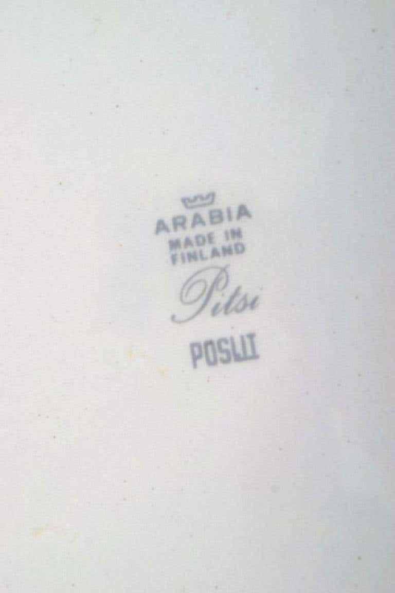 Raija Uosikkinen For Arabia, 10 Rare Pitsi Dinner Plates With Floral Decoration photo 722.0