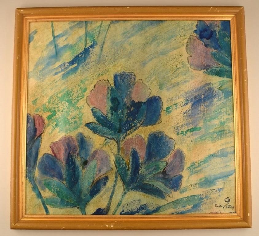Emile Jean Patoux, Belgian Artist, Watercolor, Gouache On Paper photo furniture