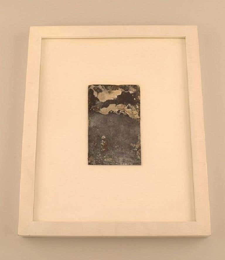 William Beghin, French Artist, Oil On Board, Abstract Composition, Dated 1997 photo furniture