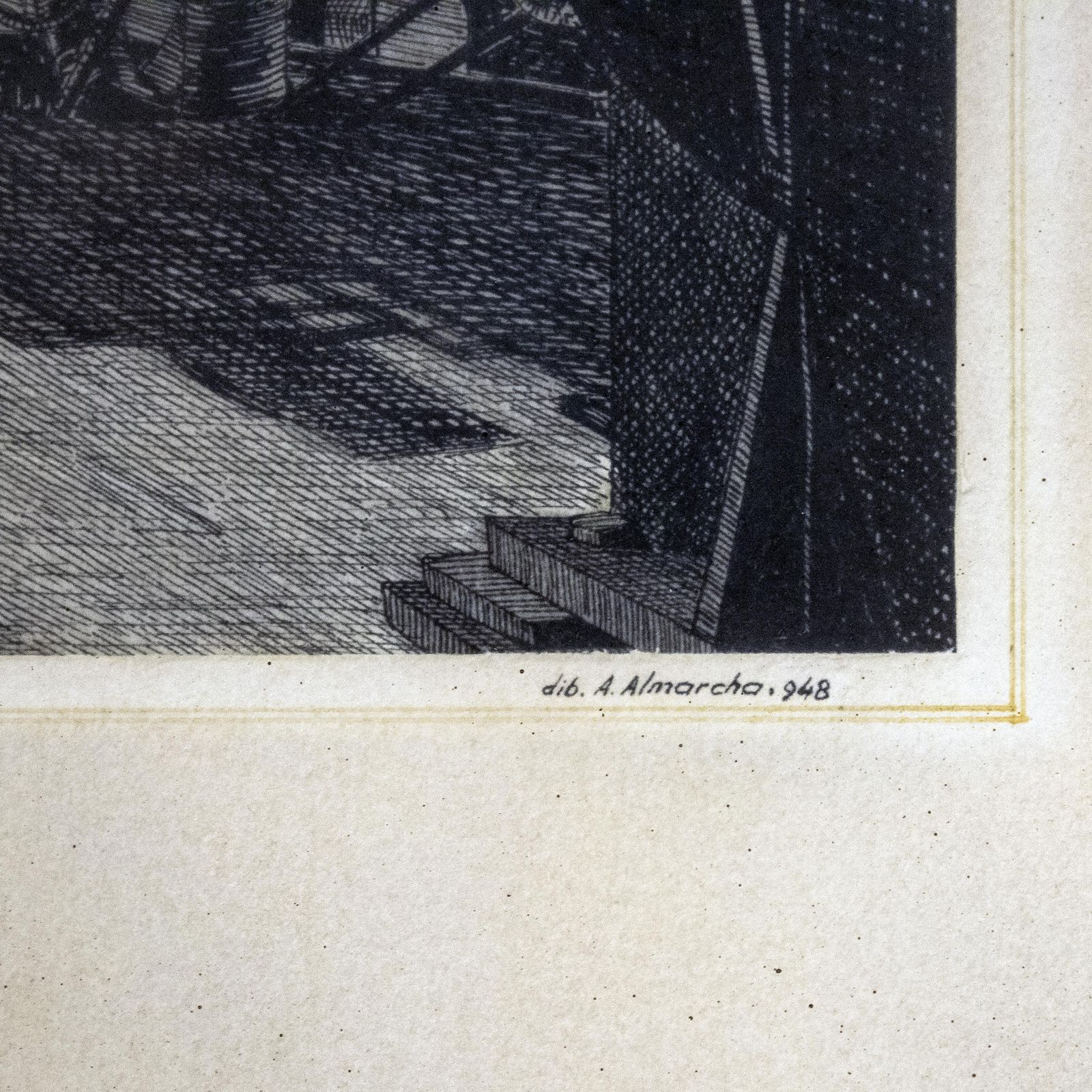 Artistic Drawing In Charcoal And Graphite By Adolfo Almarcha, Spain, 1978 photo Art