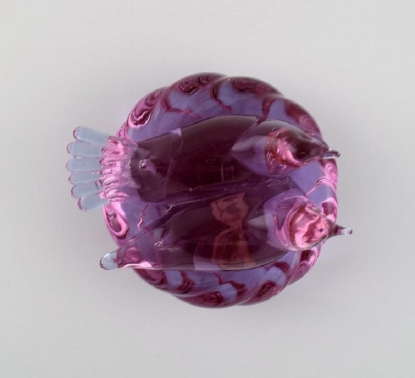 Archimede Seguso Venice Murano Sculpture In Art Glass Doves photo for sale
