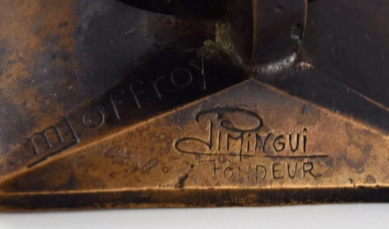 M. Joffroy France Rare Modernist Bronze Sculpture photo furniture