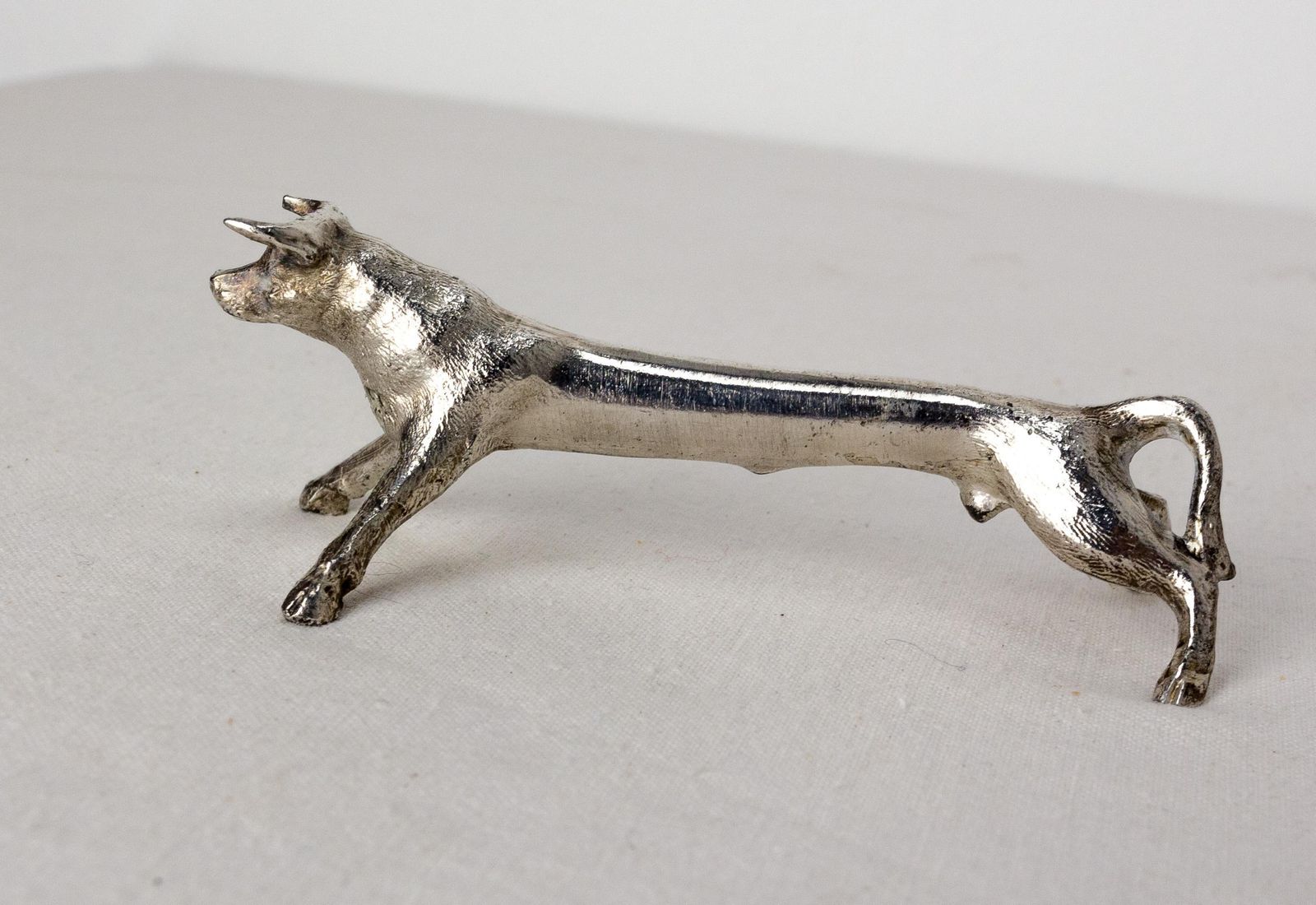 Set Of Chrome Six Knife Holder In The Shape Of Animals C 1890 photo 526.0