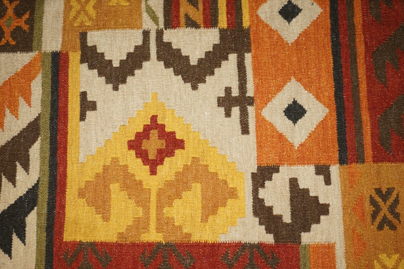 photo for sale Large240 X 165cm Handwoven Multicolor Kilim Rug / Carpet Floral Tree Look