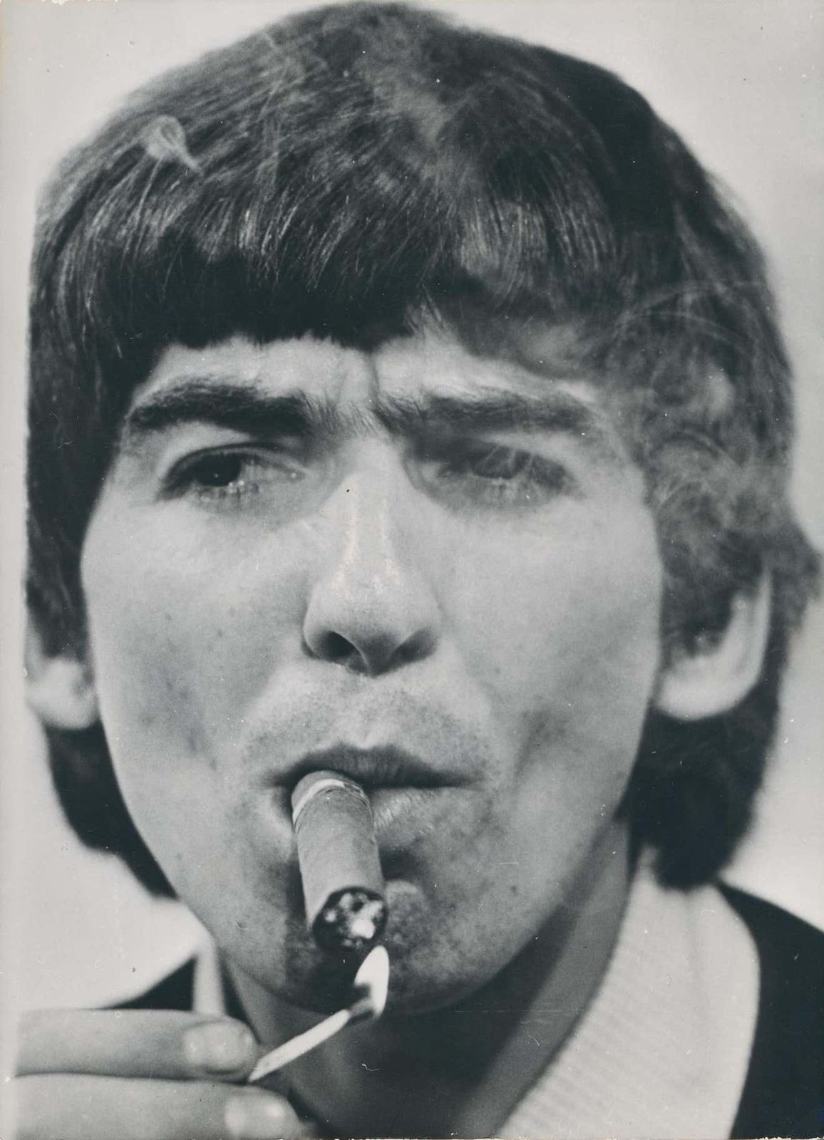Martin Weaver George Harrison, Cigar, Black And White Photography, Ca. 1970s