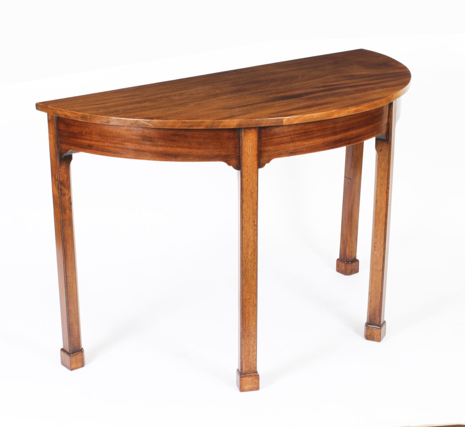 Antique Pair George III  Demi Lune Console 18th Century photo furniture