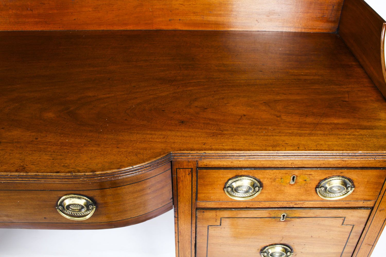 Antique George III  Mahogany And Line Inlaid Sideboard Ca 1790 photo vinterior