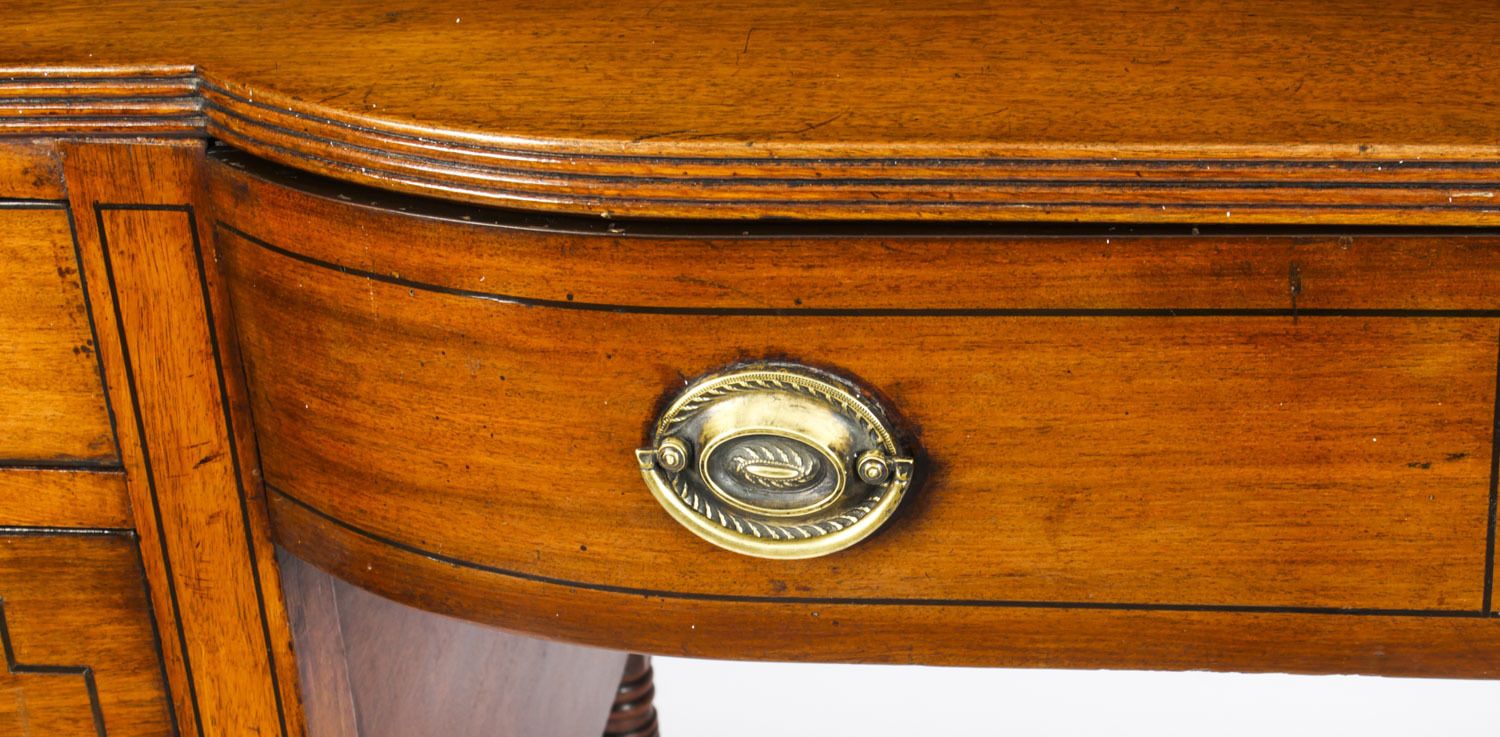 photo for sale Antique George III  Mahogany And Line Inlaid Sideboard Ca 1790
