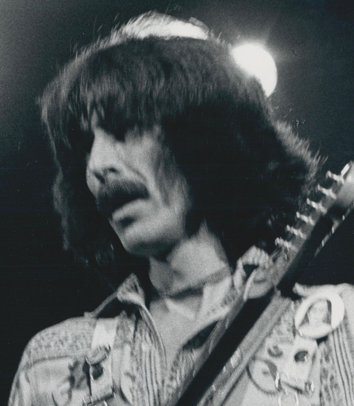 Geroge Harrison On Stage Black And White Photography photo furniture