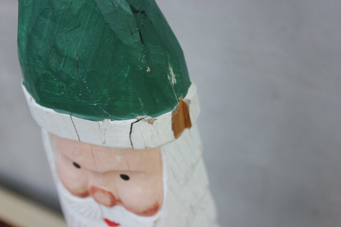 photo for sale Large Santa Claus Statue Christmas Photo Prop Father Frost Wooden Hand Carved Welcome Christmas Figurine Home Decoration