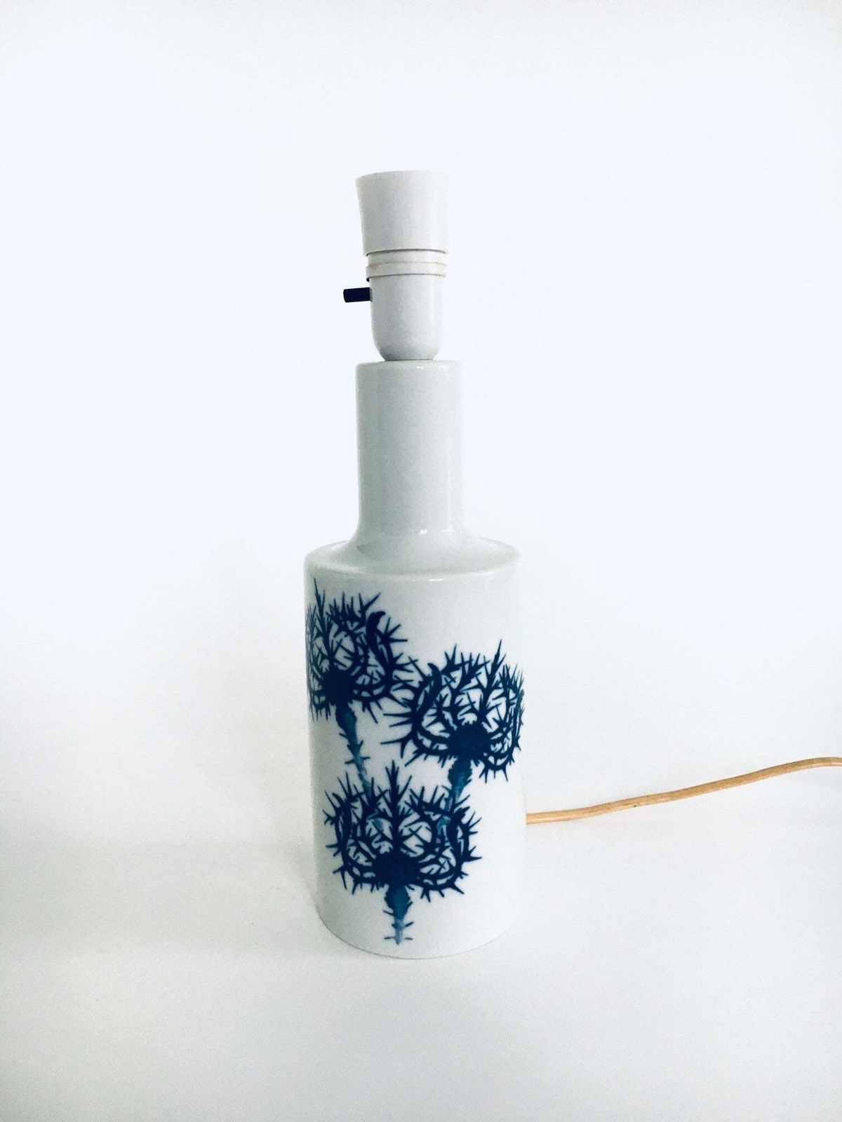 Midcentury Modern Scandinavian Design Ceramic Lamp Base By Fog & Morup, Denmark 1960's photo furniture