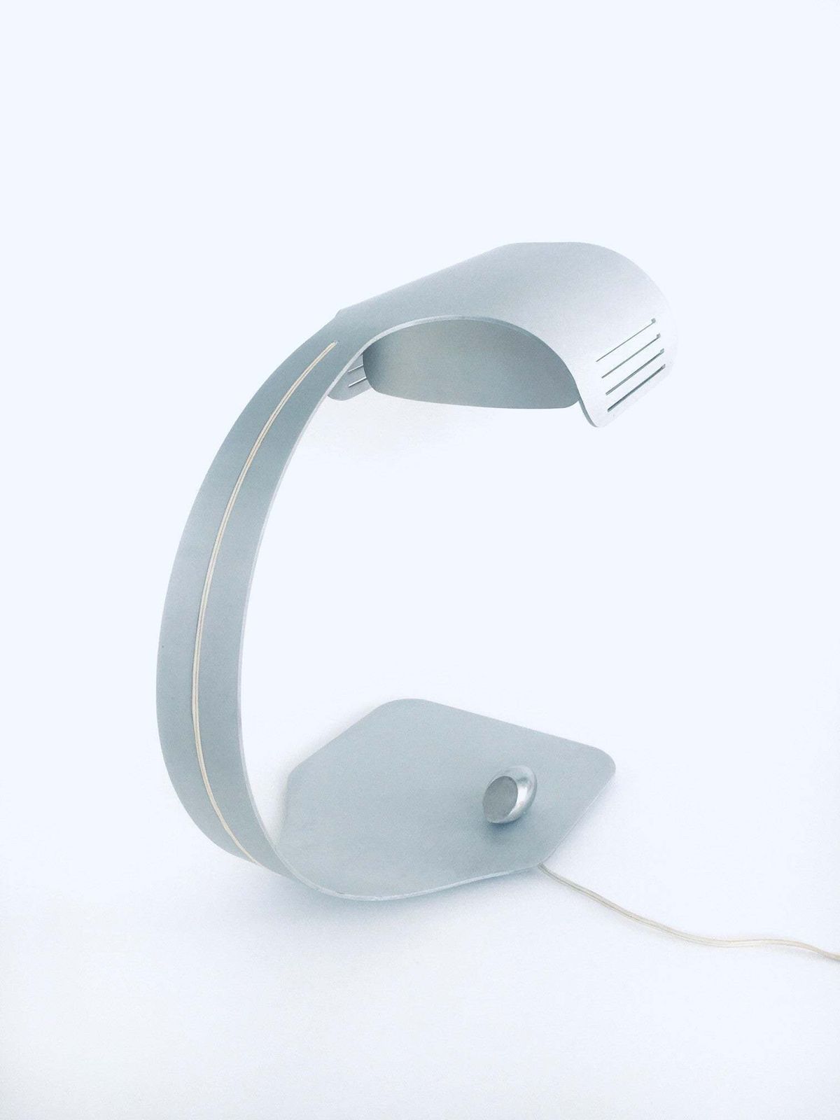 Aluminium 'Colomba' Bureaulamp Van Walter & Moretti, Frankrijk 1972 photo vinterior