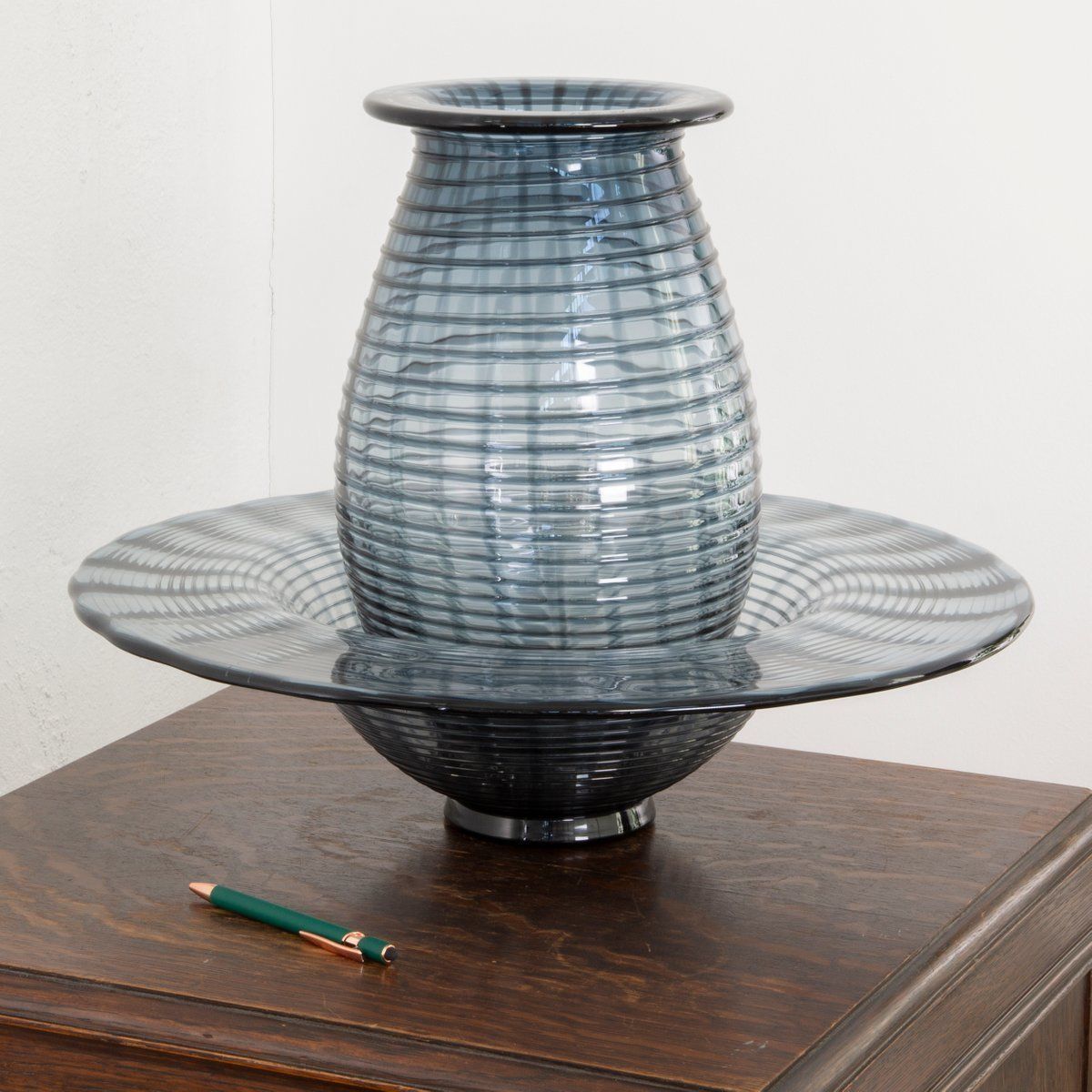 Large Murano Glass Bowl And Vase By Paolo Crepax, Set Of 2 photo buy
