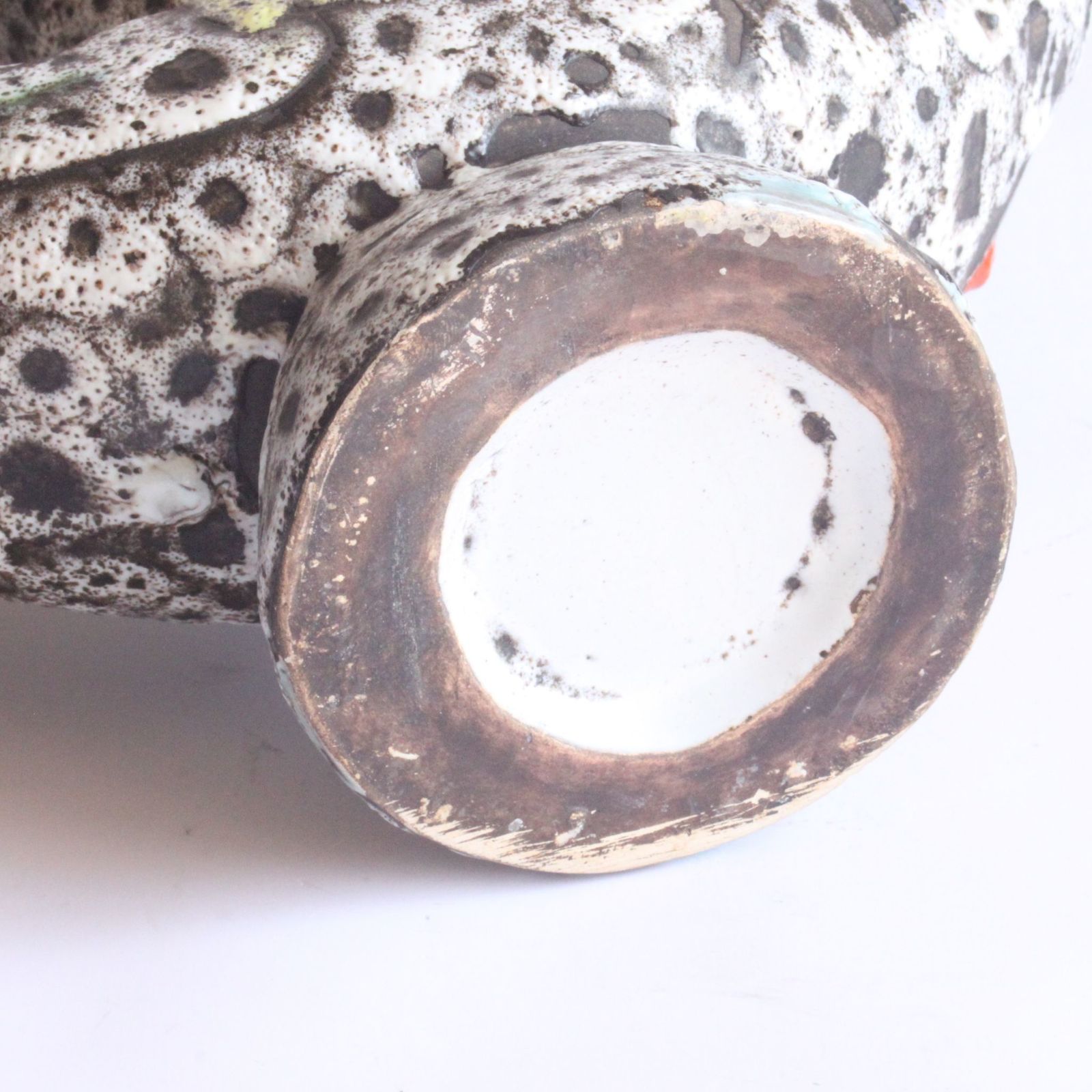 Lava Glaze Vase By Marius Bessone Vallauris 1950s photo 245.44