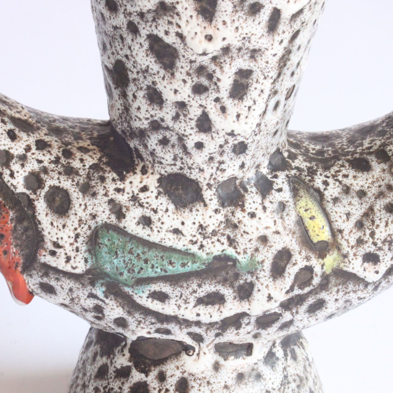 Lava Glaze Vase By Marius Bessone Vallauris 1950s photo vinterior