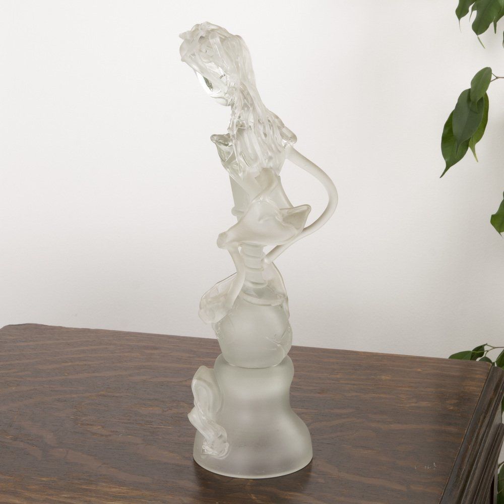 Statuette Depicting A Madonna In Artistic Glass By Ion Tamaian photo furniture