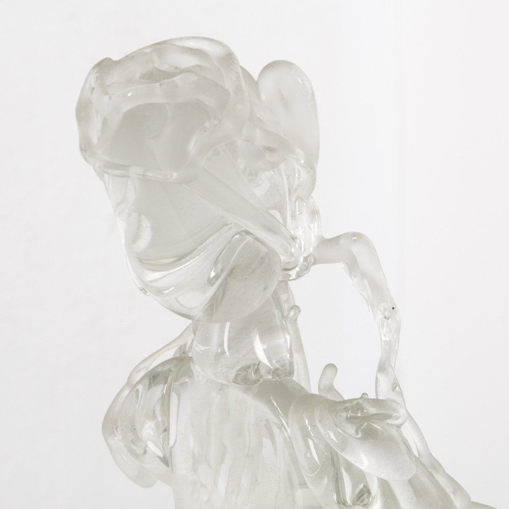 photo for sale Statuette Depicting A Madonna In Artistic Glass By Ion Tamaian