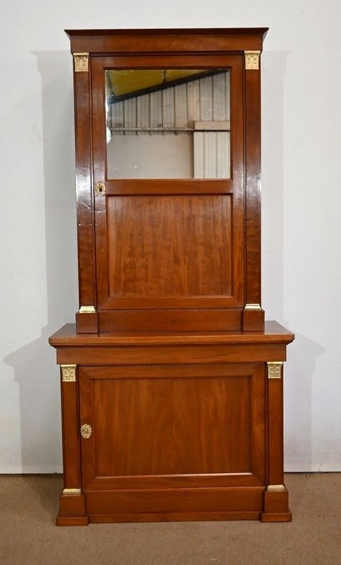 Two Body Furniture With Withdrawal In Mahogany Directoire Style