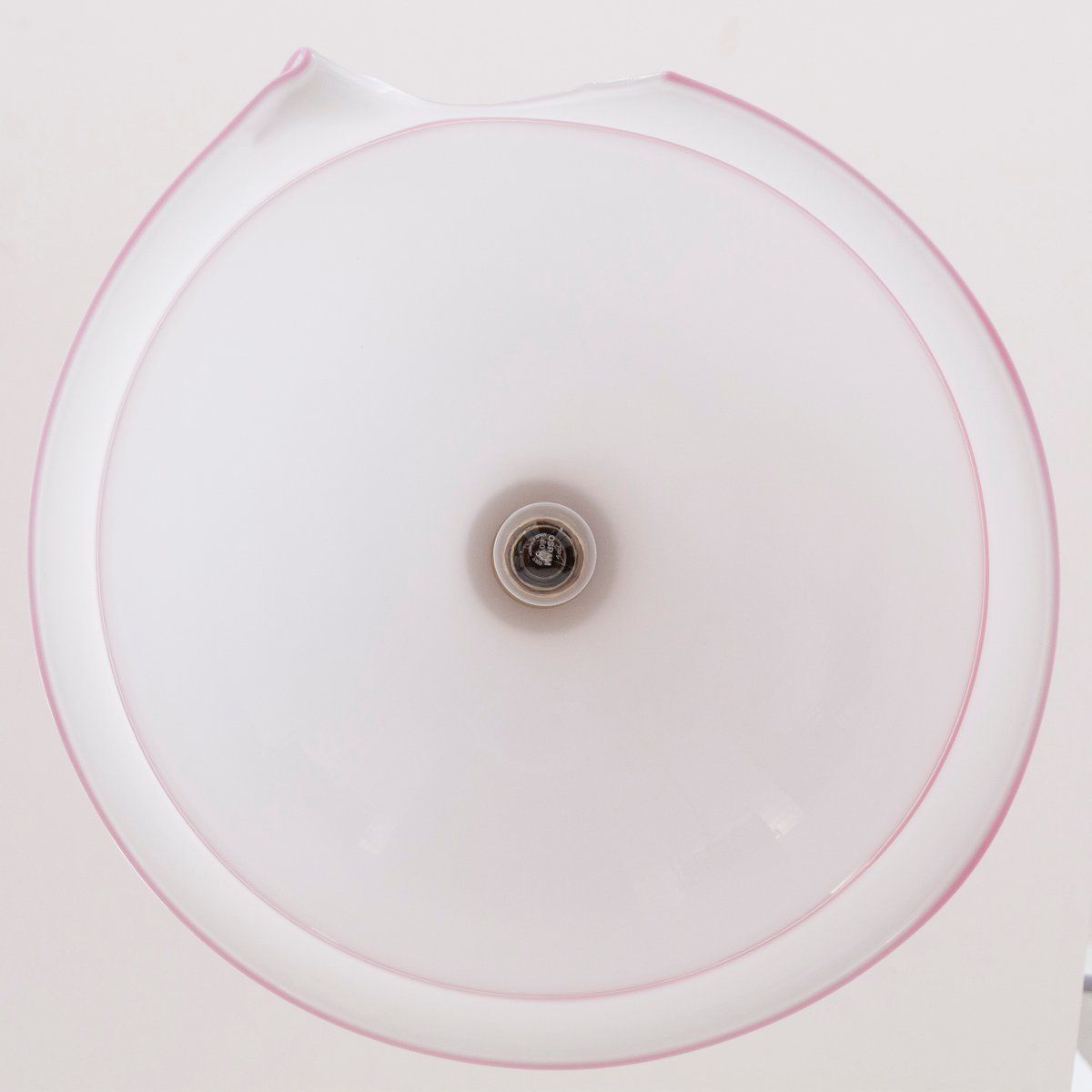 photo for sale Large Ceiling Lamp In White And Gray Murano Glass, Italy, 1980s