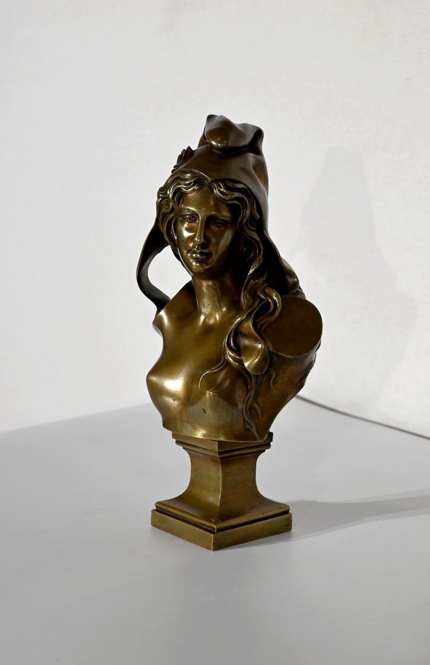 Bust Of Marianne In Bronze  Early 20th Century photo for sale