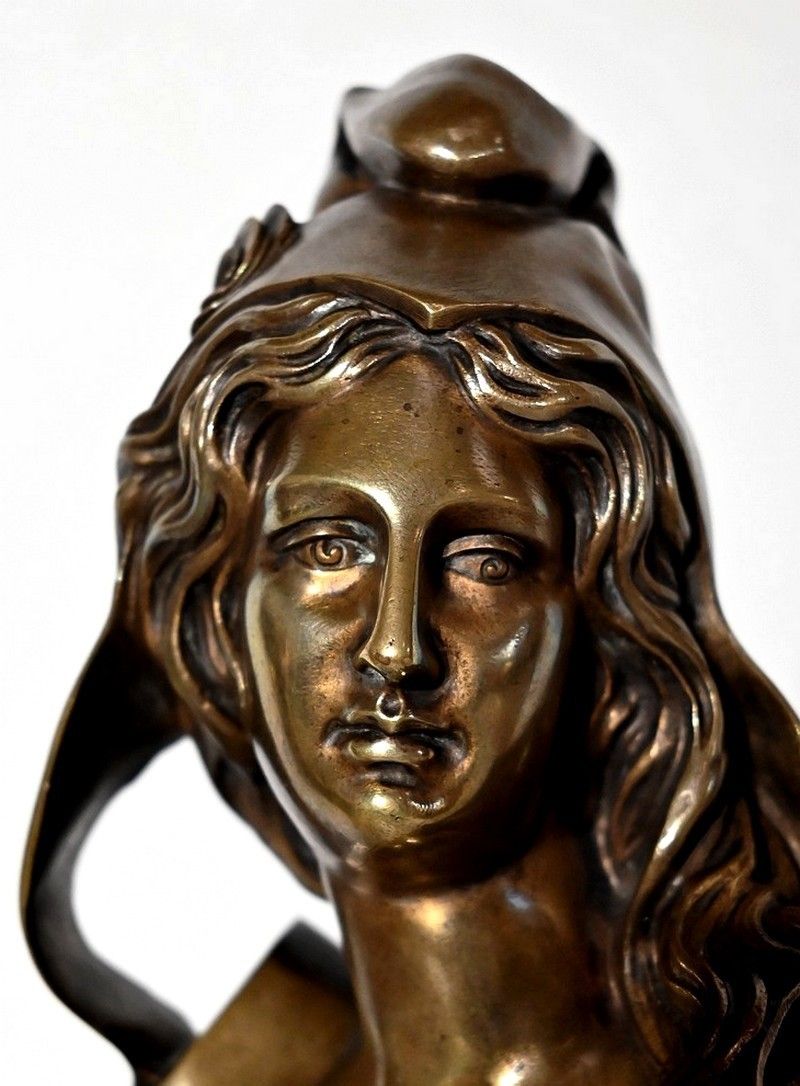 Bust Of Marianne In Bronze  Early 20th Century photo vinterior