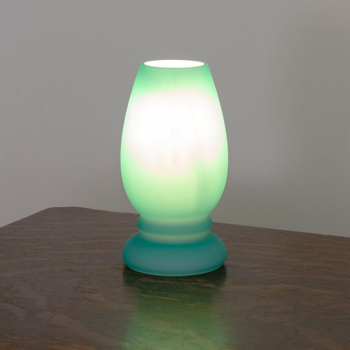 Italian Satin Murano Glass Mushroom Table Lamp From Giesse Milan photo for sale