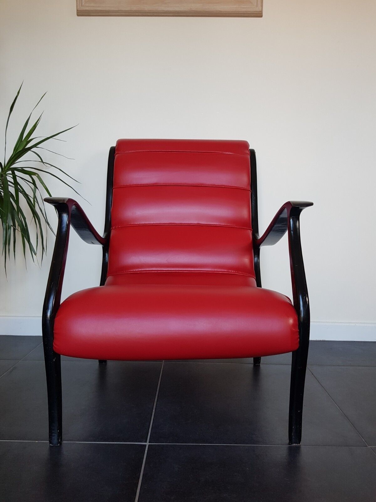 Italian Ezio Longhi 50s Mid Century Armchair For Elam 2 Available