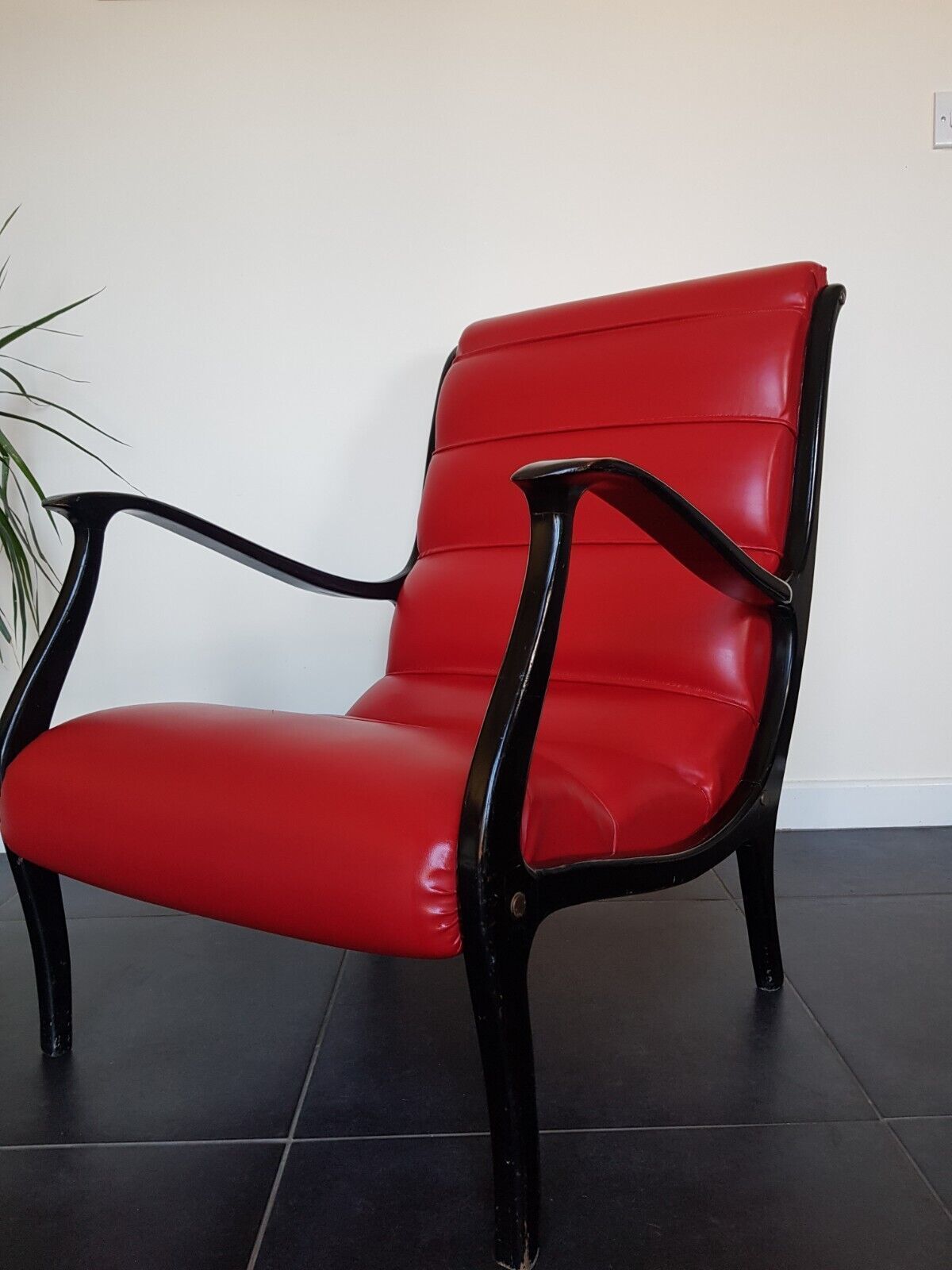 Italian Ezio Longhi 50s Mid Century Armchair For Elam 2 Available photo for sale