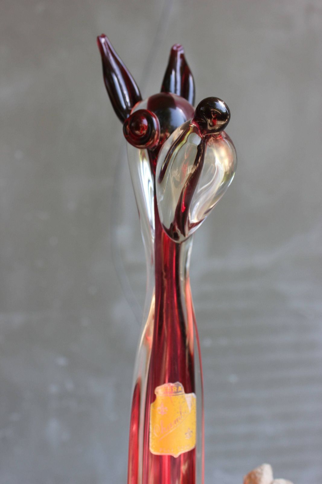 Rare Murano Glass Dog Sculpture Fratelli Toso Italian Art Glass Figurine Collect Murano Statue photo vinterior
