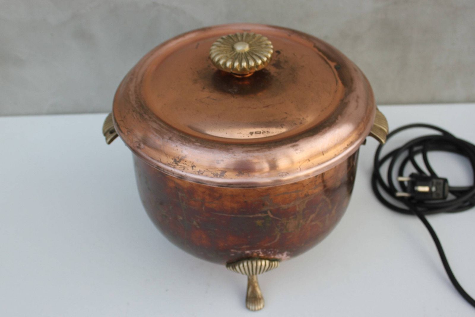 Vintage Keep Warm Pot Electric Cooker Antique Cookware Made In Germany Restaurant Kitchen Working Equipment