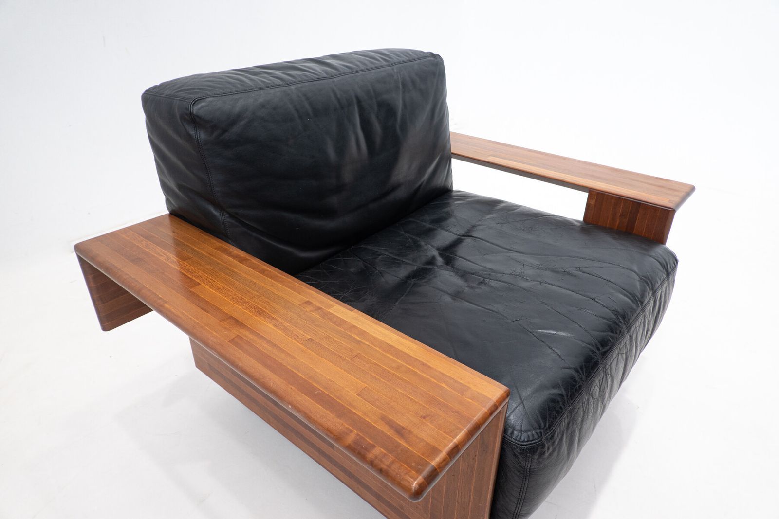 Mid Century Modern Armchair In The Style Of Tobia Scarpa photo vinterior