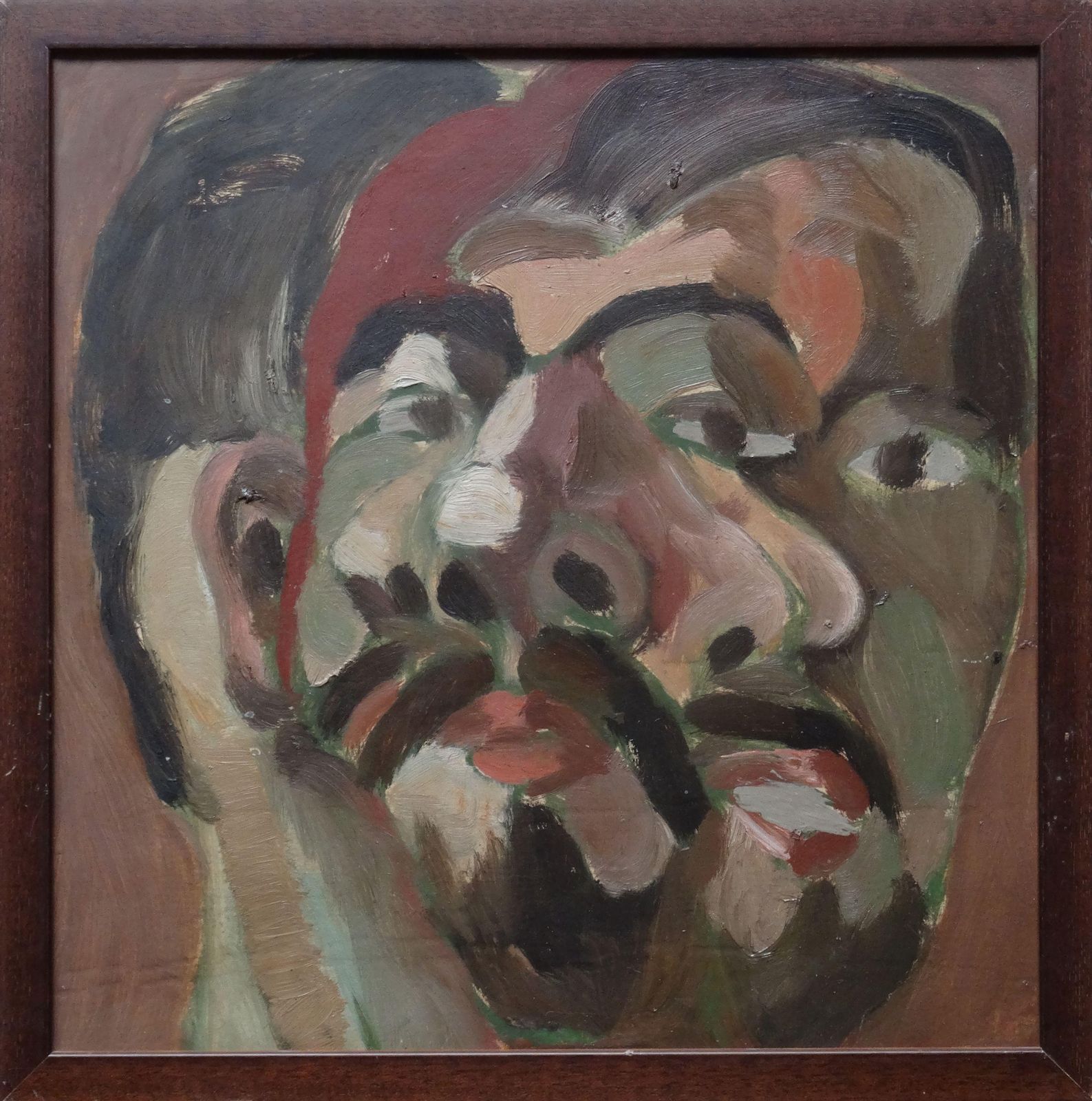 Vladimir Glushenkov Dynamic Self Portrait. 1972. Cardboard, Oil photo furniture