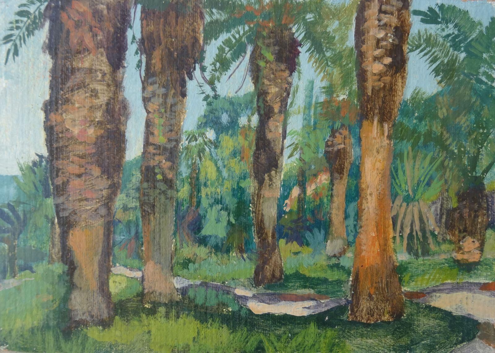 Vladimir Glushenkov Tuapse. 1977. Cardboard, Tempera
