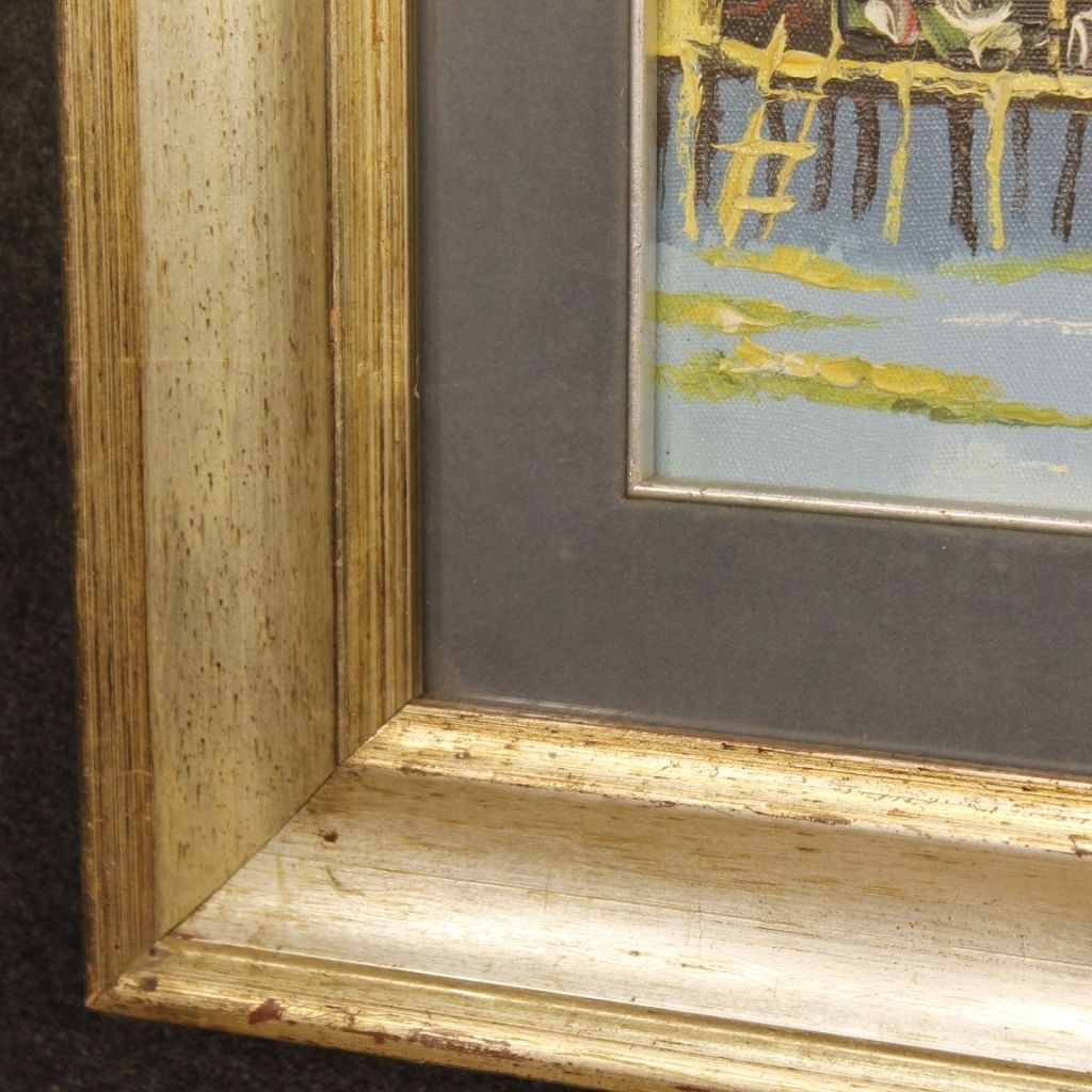 photo for sale French Oriental Landscape Painting Oil On Canvas