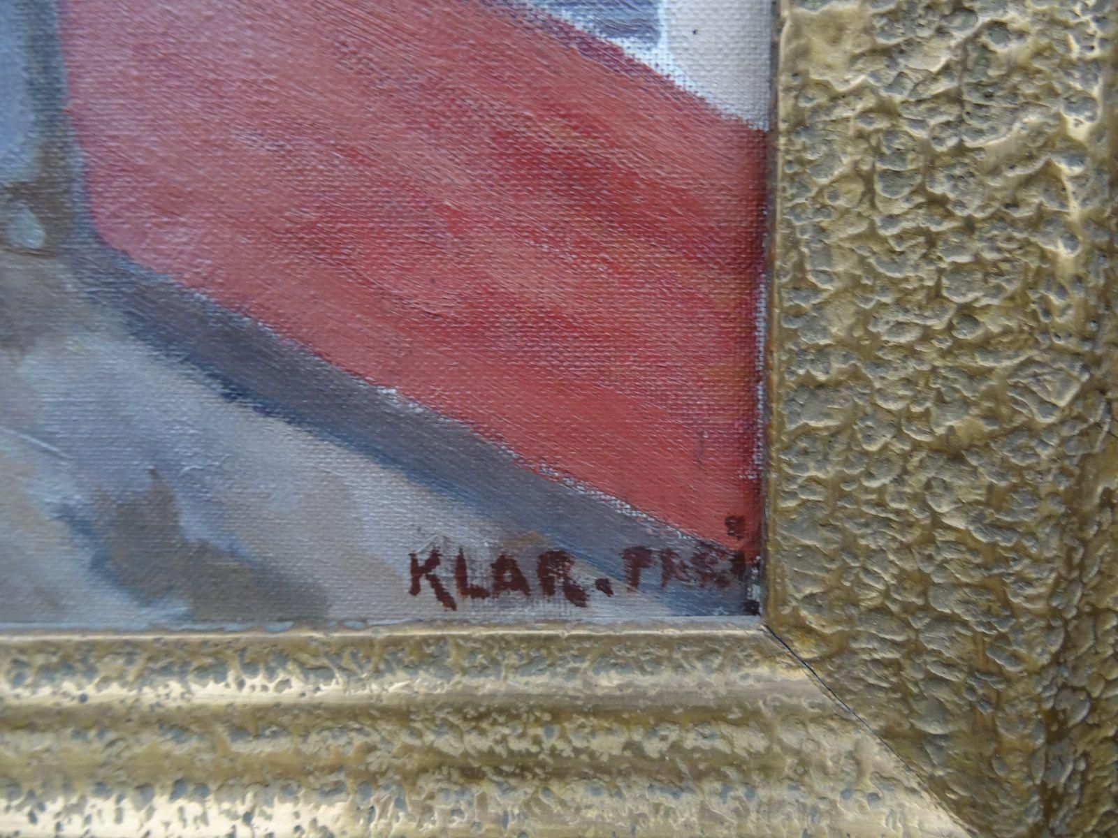 Artur Klar Paris Roofs 1930s Oil On Canvas photo 4260.0