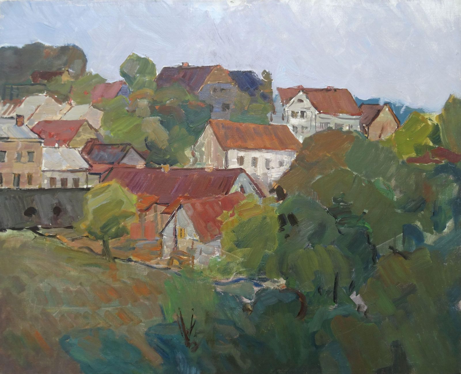 Talsi Oil On Canvas, 1960s, Vintage