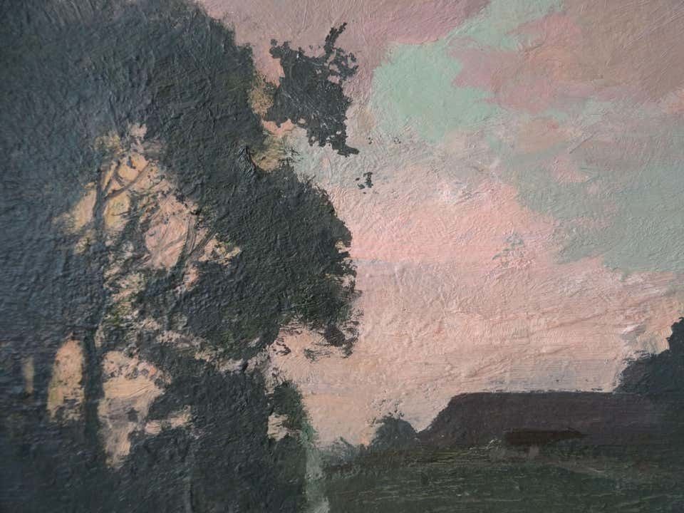 Alfejs Bromults Morning Fog 1975 Cardboard, Oil photo vinterior