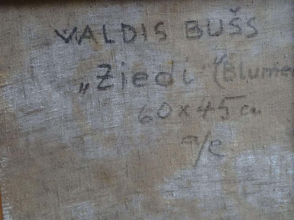 Valdis Bush Flowers. 1997 Oil On Canvas photo for sale