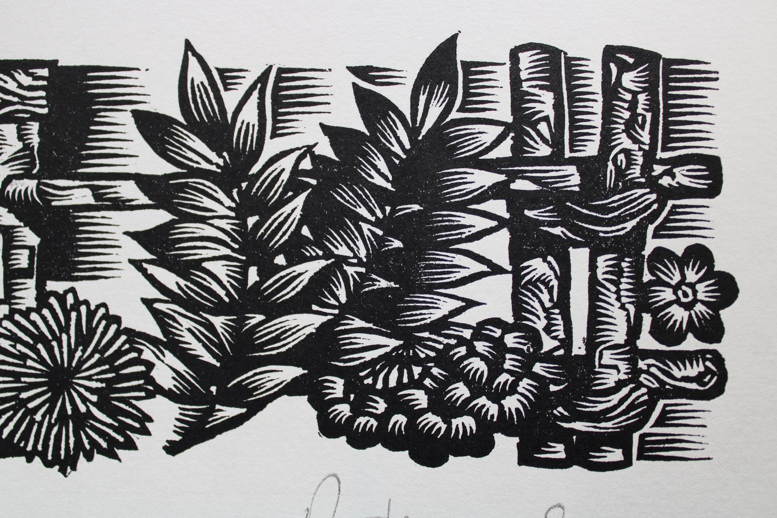 Dainis Rozkalns Midsummer Ferns. 1984. Paper, Linocut photo furniture
